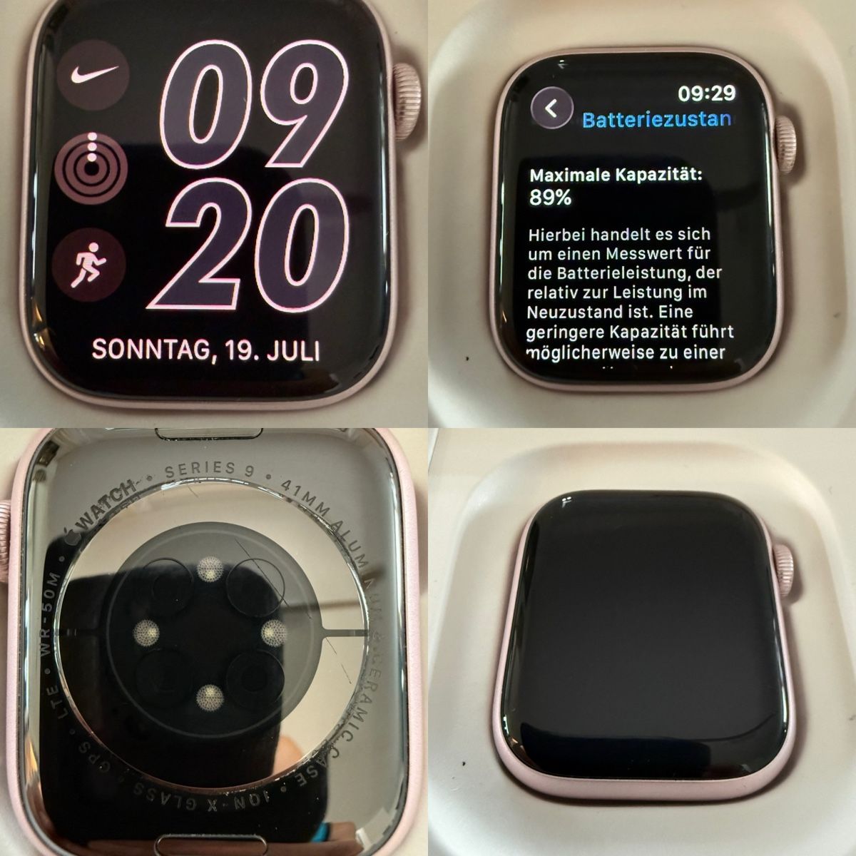 Apple Smartwatch: apple watch series 9 pink 41mm gps cellular – Usato da Birmensdorf ZH venduto da nitro154 9