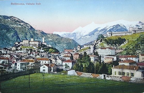 Ansichtskarten: BELLINZONA Veduta Sud – Gebraucht aus Jona von philajona