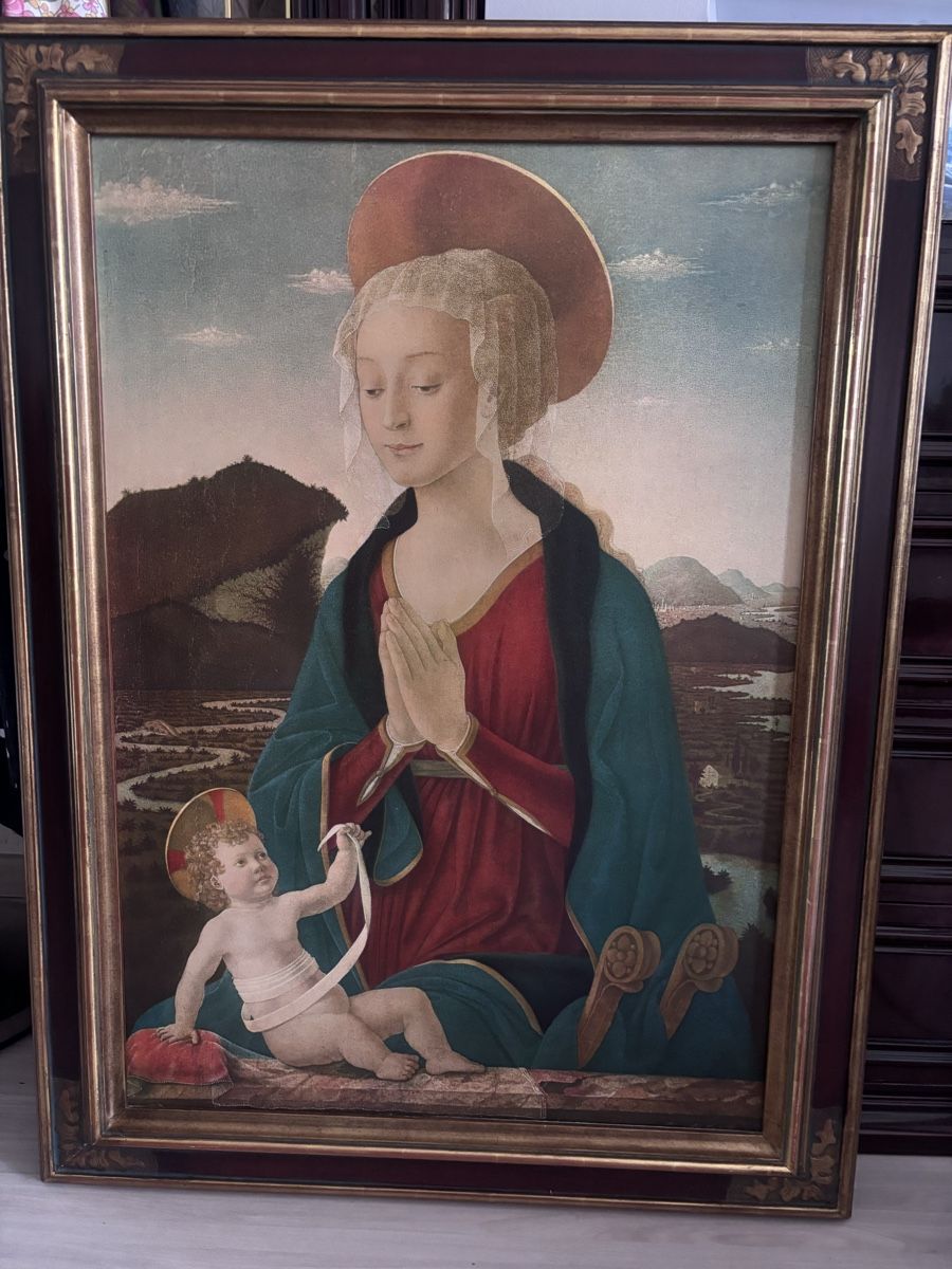 Dipinti: Gemälde Madonnenkind mit Landschaft Dobiaschovsky Berne – Usato da Liebefeld venduto da zugiimom