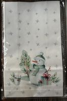Geschenkbeutel Set 6 Stück Papier Schneemann neu