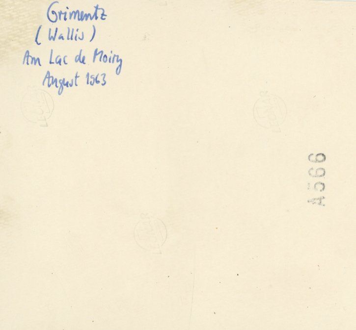Ansichtskarten: Grimentz   VS   -   Au Lac de Moiry        en 1963 – Gebraucht aus Brig von Valcards54 1