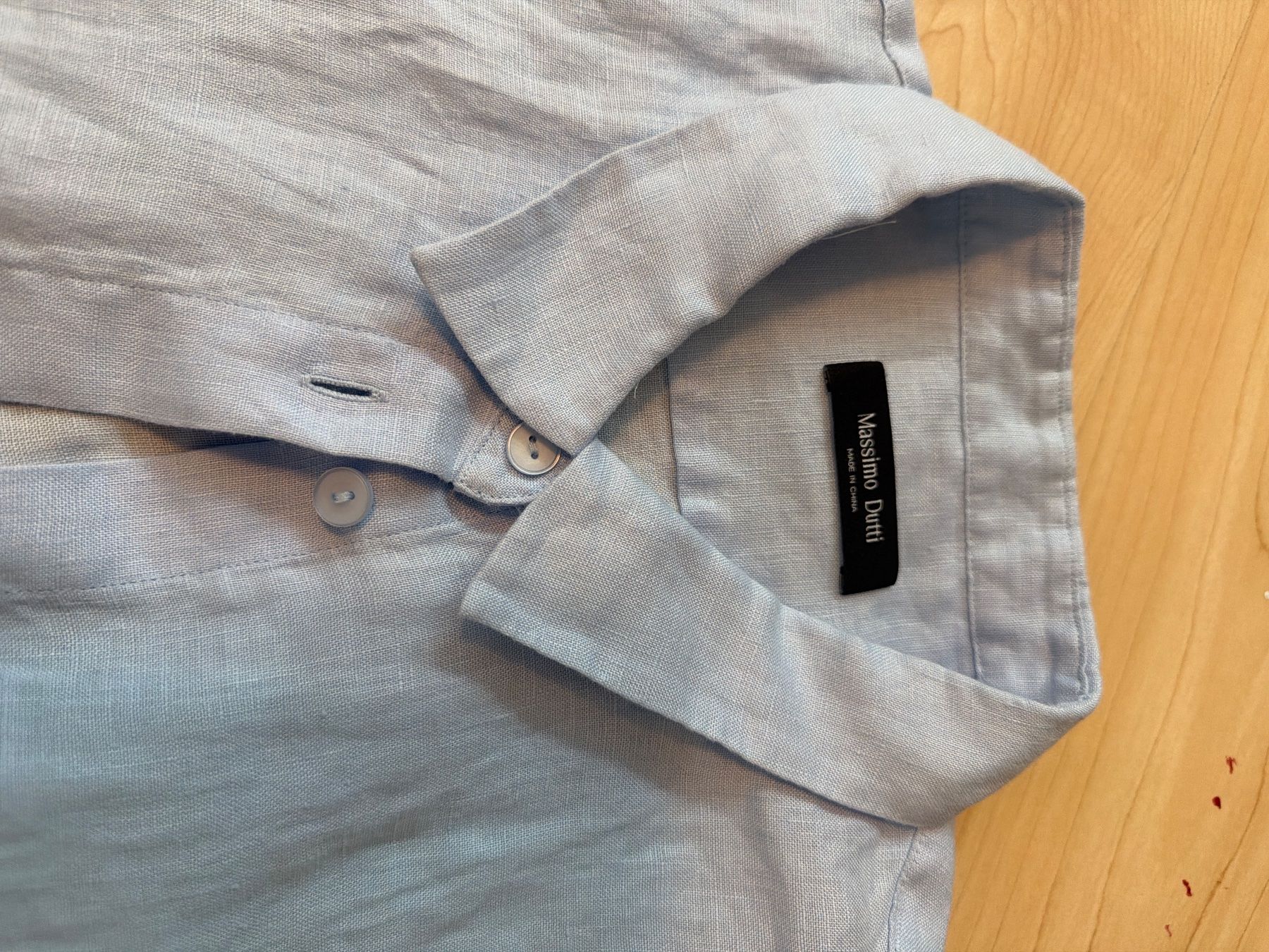 Massimo Dutti Camicie: Leinen Hemd Massimo Dutti hellblau Leinen Grösse L neu – Nuovo (secondo la descrizione) da Hettlingen venduto da blu_tb6z 2