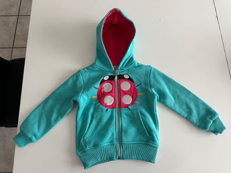 Süsse Kinder Kapuzenjacke mit Marienkäfer, Grösse 92