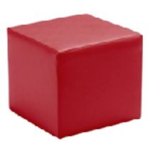 3x Pouf rouge comme neuf