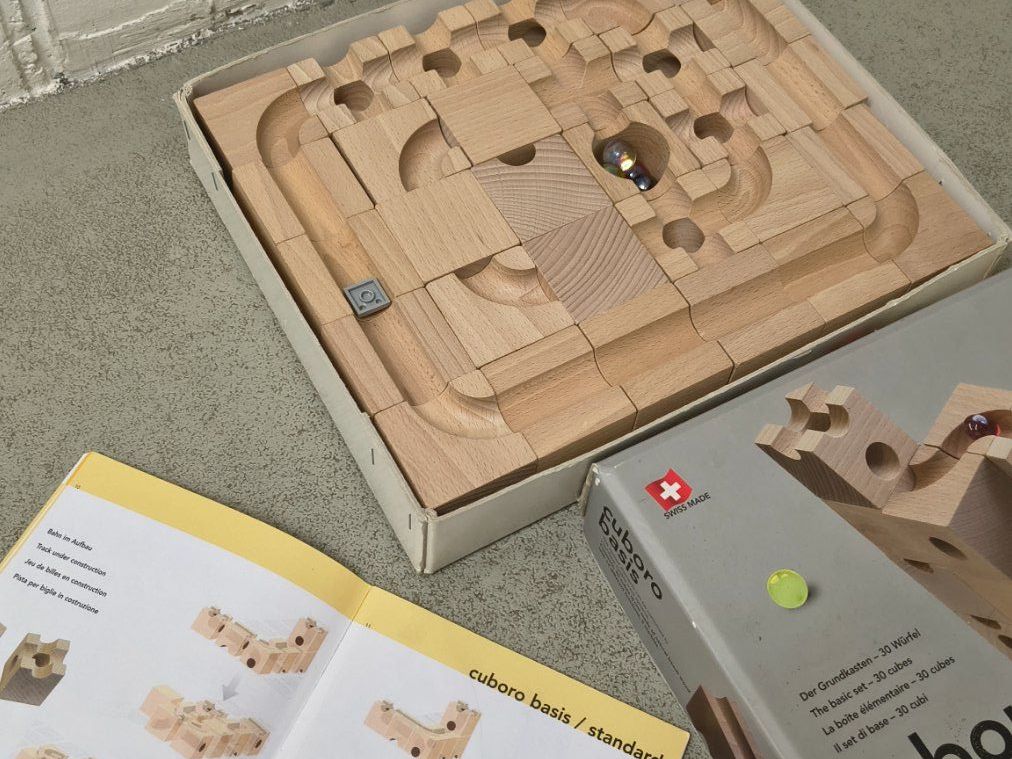 Cuboro Giochi: Cuboro Basis, sistema piste sfere, set base – Usato da Minusio venduto da Chrisblue70 1