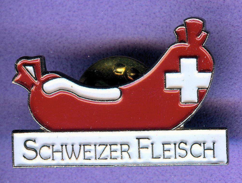 Placchette & Badge: SCHWEIZER FLEISCH  Wurst – Usato da Winterthur venduto da Sammleroase