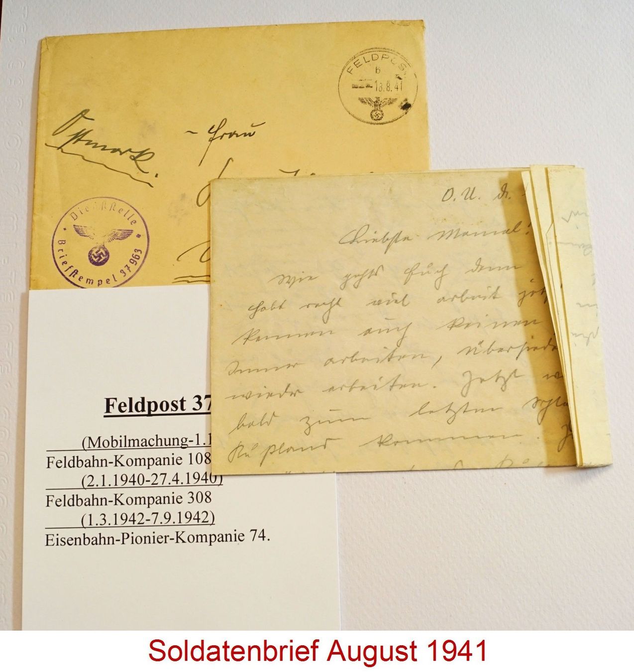 Cartoline postali: WW2 – Usato da Flamatt venduto da samowarow