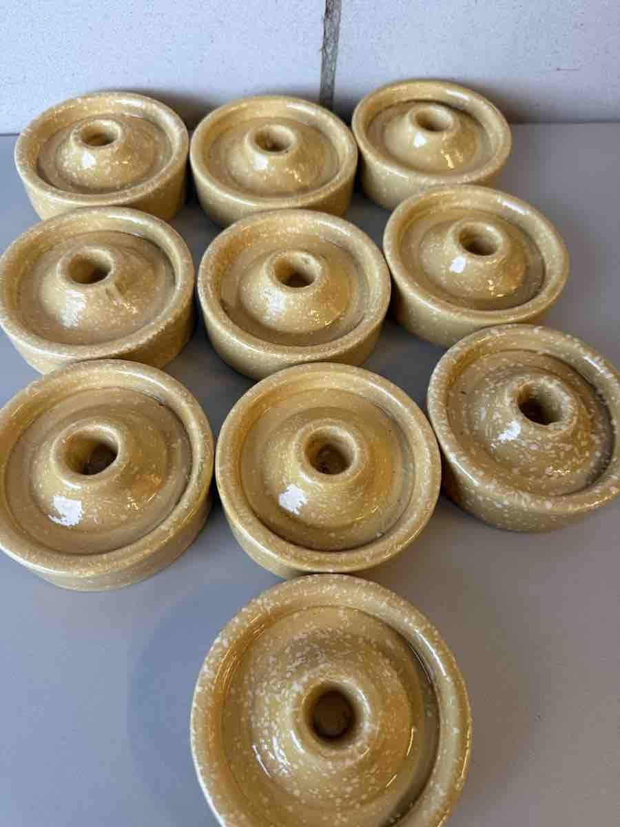 Portacandele: Kerzenständer Keramik beige – Usato da Solothurn venduto da Gnaraloo 1