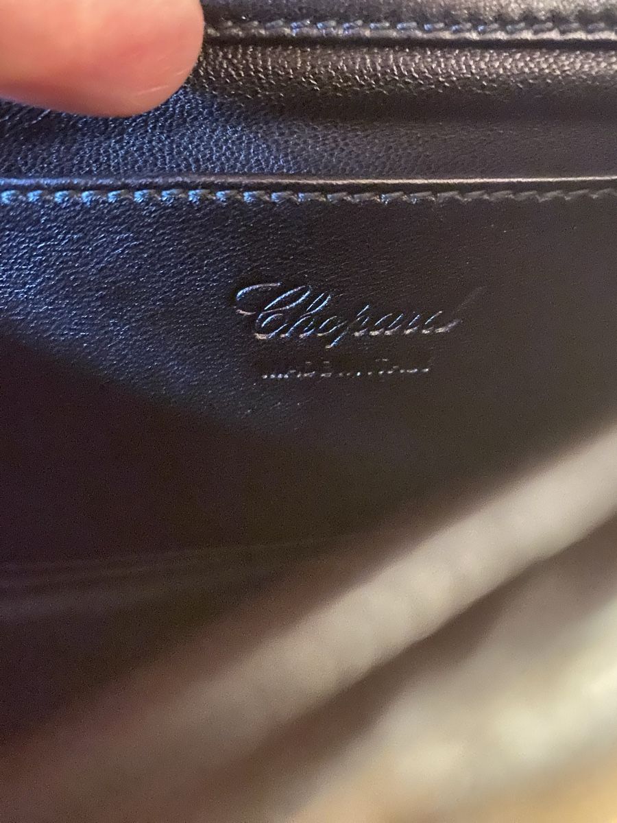 Chopard Borse da donna: Pochette Chopard en cuir matelassé noir – Usato da chez-le-bart venduto da Alec01 6