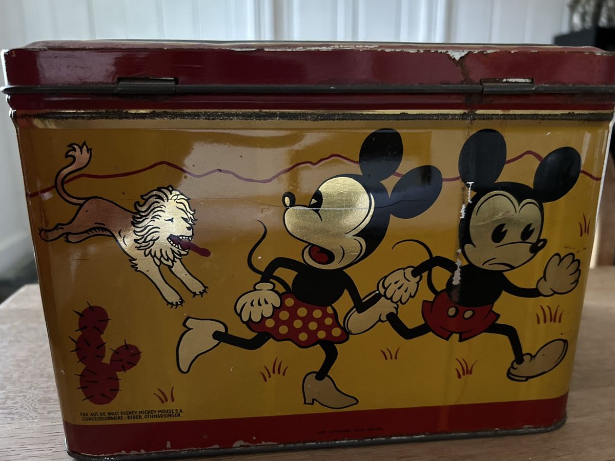 Barattoli: antike, rare Blechdose Disch Mickey Mouse – Usato da Niederwil SO venduto da Hummeln_im_Hintern 2