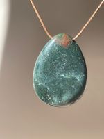Naturstein Anhänger in Tropfenform ohne Kordel