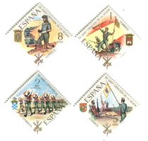 Briefmarken "Militär". Spanien