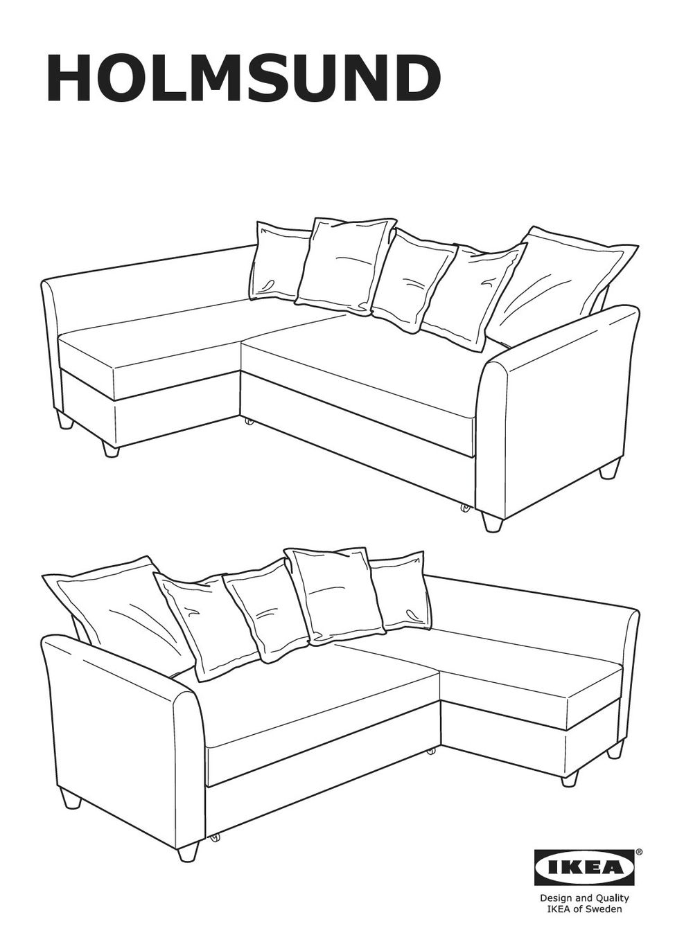 Ikea Sofas: Bettsofa, Sofa IKEA HOLMSUND, hellblau – D'occasion à Riken AG par Manu1013 4