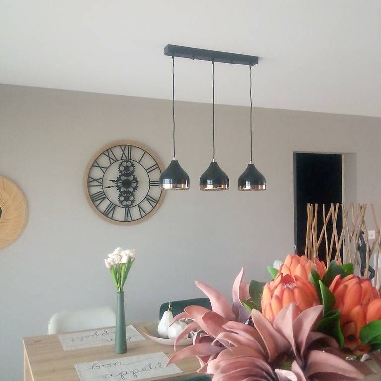 Lampade: Lampe suspension tendance noir et rosé – Usato da Colombier NE venduto da Ladym3