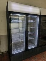 2x Gastro Getränkekühlschrank (1082 L) – Doppeltürer mit LED