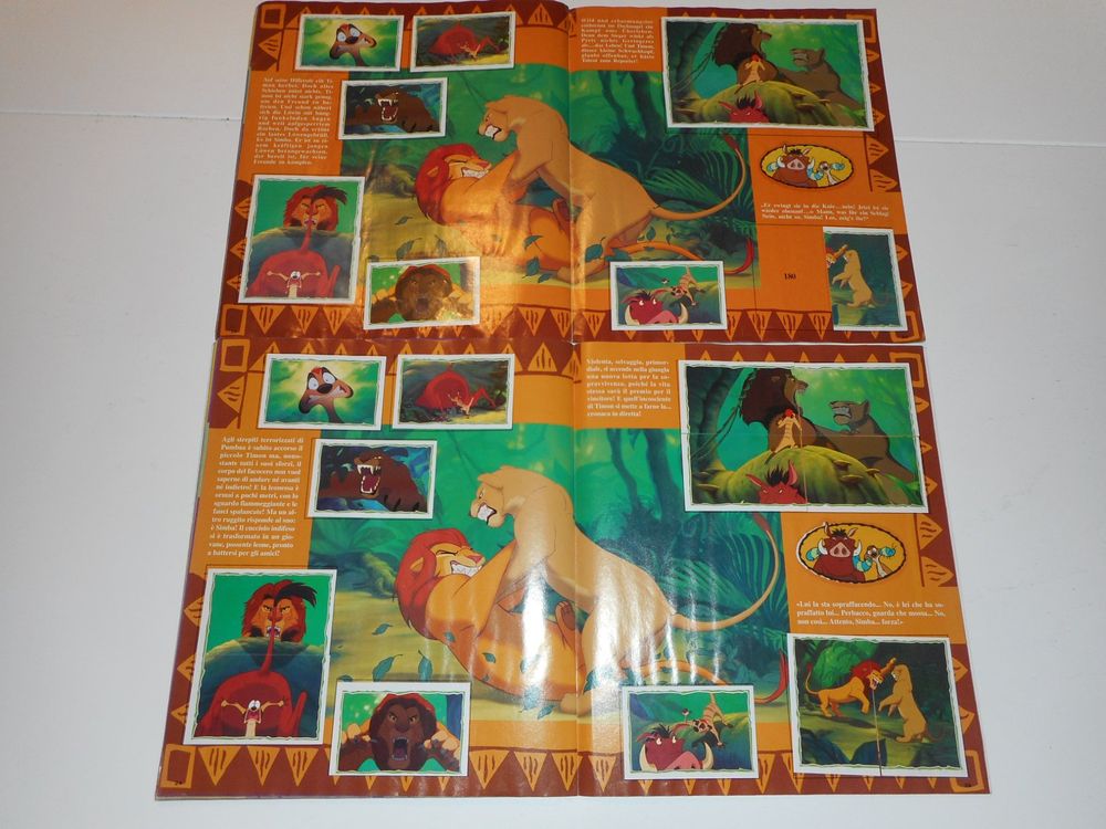 2 Panini Album König der Löwen Deutsch und Italienisch 1994 (Gebraucht ...