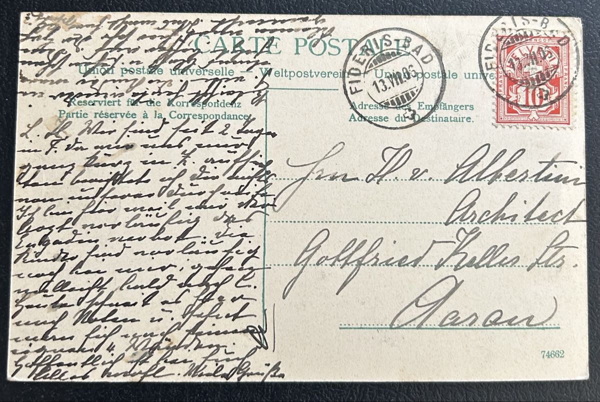 Cartoline postali: AK Bad Fideris  – Usato da Horw venduto da Tellbub 1