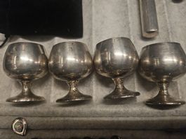 Sterling Silber Schnapsbecher 4 Stk.