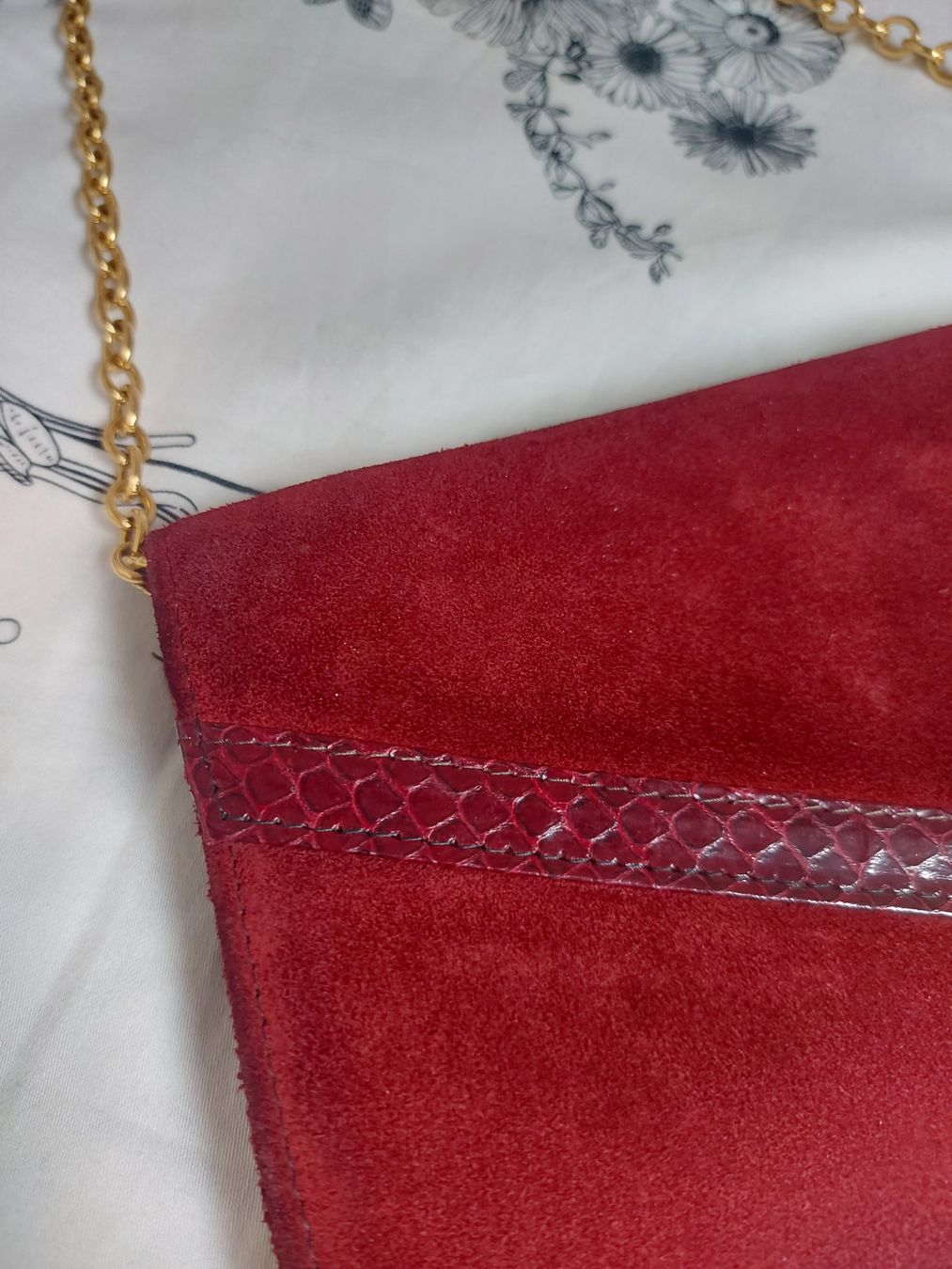 Borse da donna: Pochette vintage en daim – Usato da Lausanne venduto da Super-cerise 3