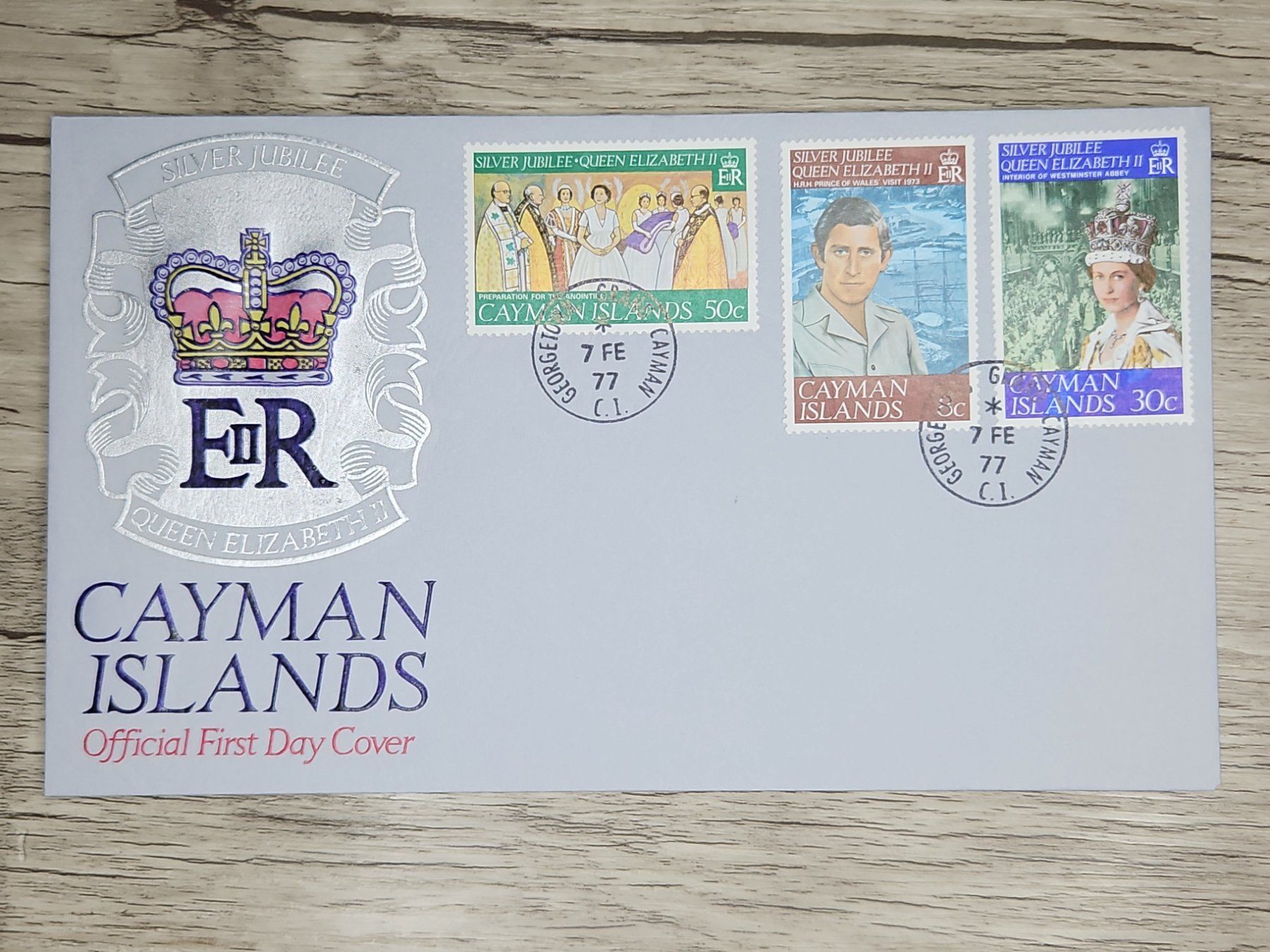 Tutti i francobolli: CL05 Enveloppe + Timbre Cayman Islands 1977 – Usato da Cousset venduto da Patrick_Collections