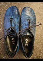 Zeen Schuhe Gr. 37 blau Schlangenprint Leder. Neu