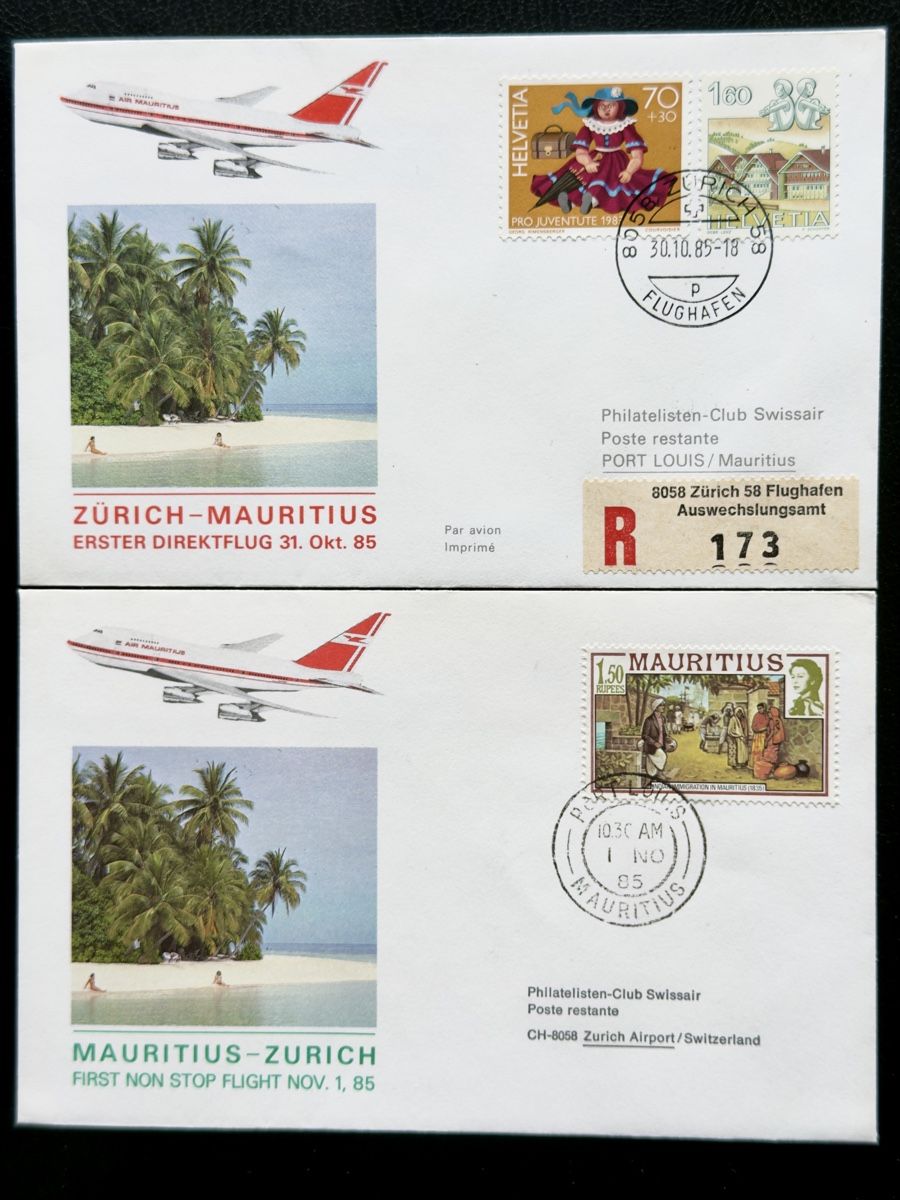 Alle Briefmarken: Flugpost Swissair etc. 20-Briefe (2) – Gebraucht aus Glattbrugg von Artos67 6