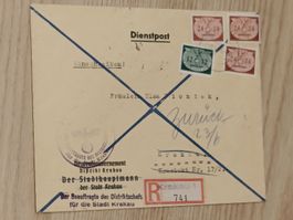 Dienstpost Generalgouvernement Krakau Gelaufen 1941