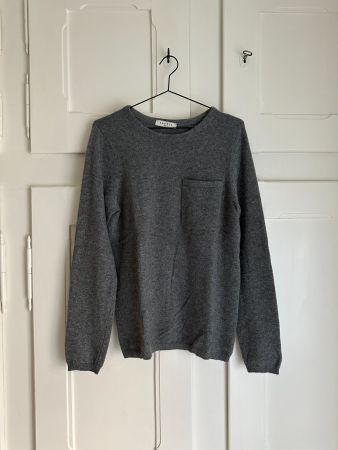 SANDRO - Kaschmir Pullover hellgrau S