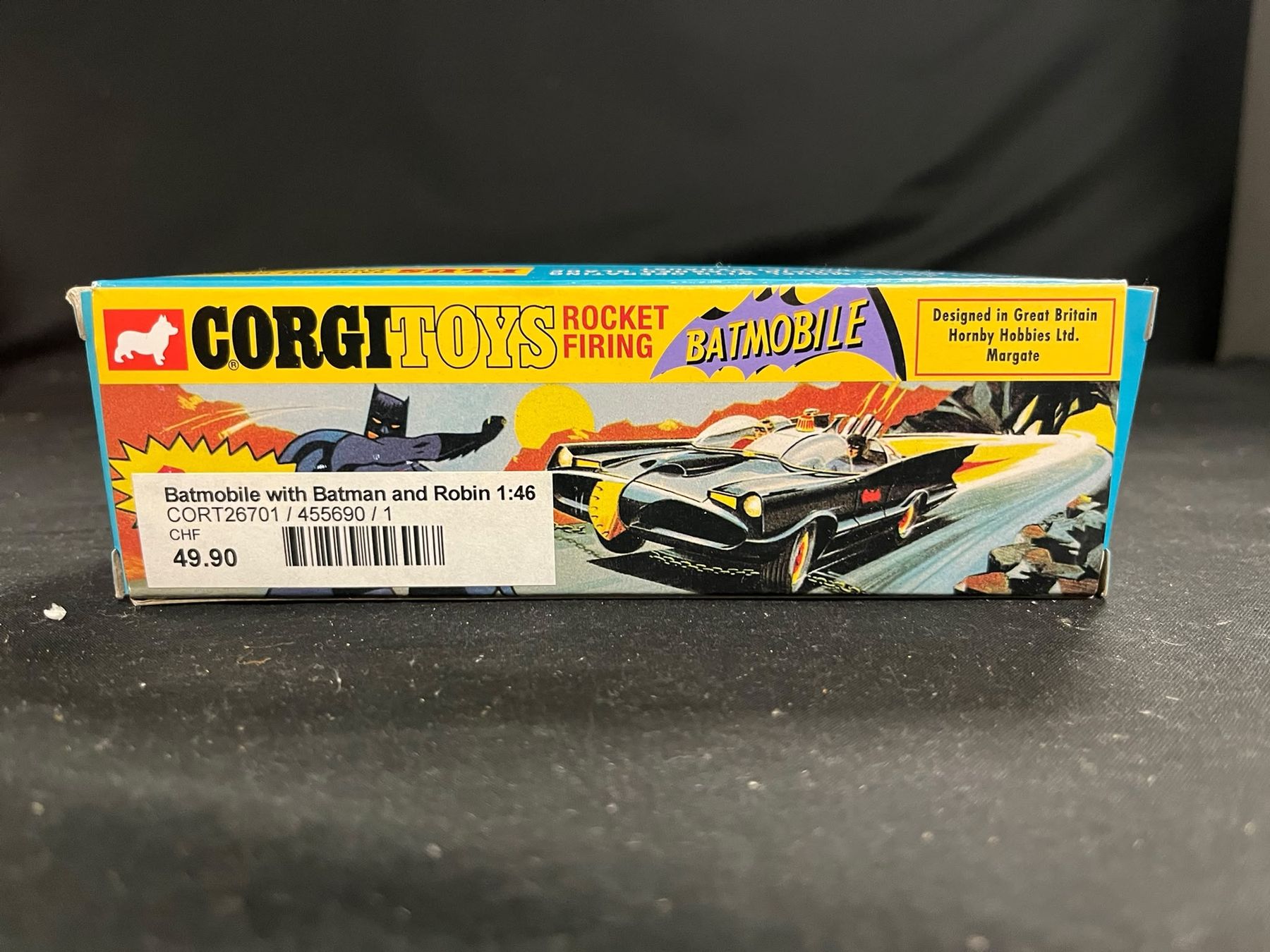 Corgi Toys Modellini d'auto: Corgi 267 Batmobile mit Batman & Robin – Nuovo e nell'imballaggio originale da Wettingen venduto da Nadja_Cri 5