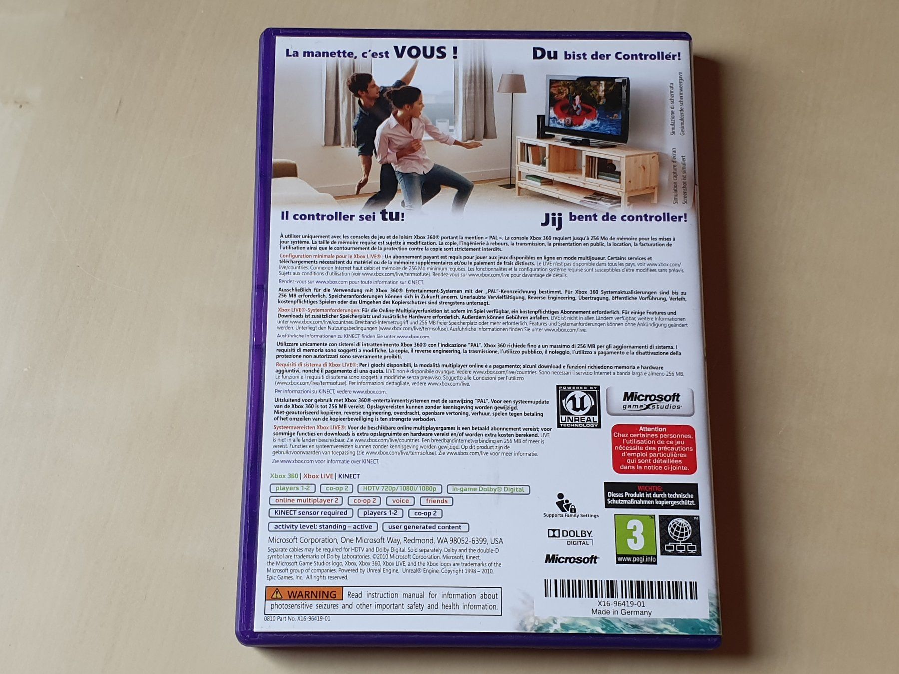 Microsoft Giochi: Kinect Adventures – Usato da Stansstad venduto da collectorsshop 1