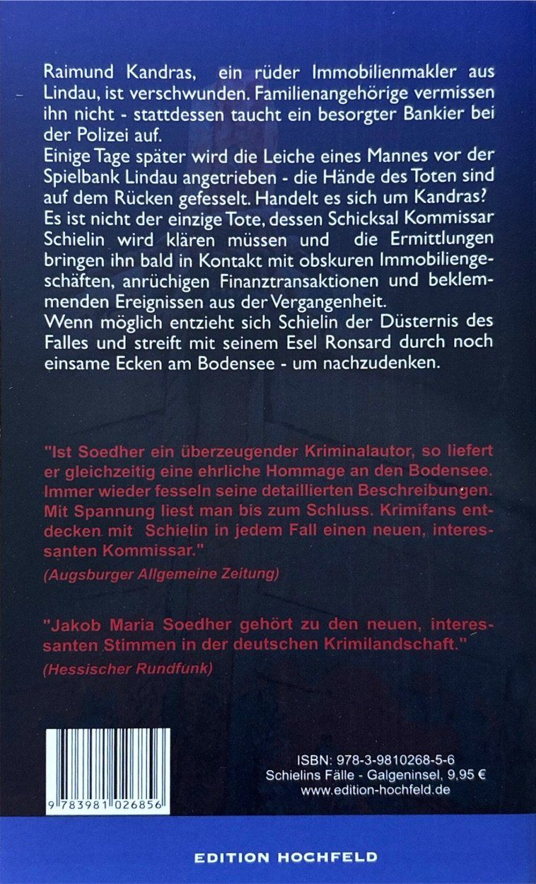 Libri: Soedher Jakob Maria, Galgeninsel – Nuovo (secondo la descrizione) da Sarnen venduto da Livres 1