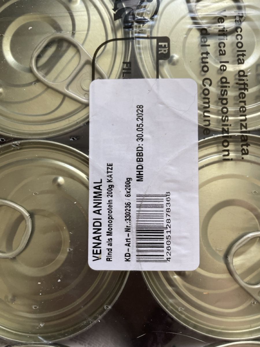 Mangimi: Venandi Animal Premium Katzenfutter - Rind Beef, Monoprotein – Nuovo e nell'imballaggio originale da Zürich venduto da rebeccapa 2