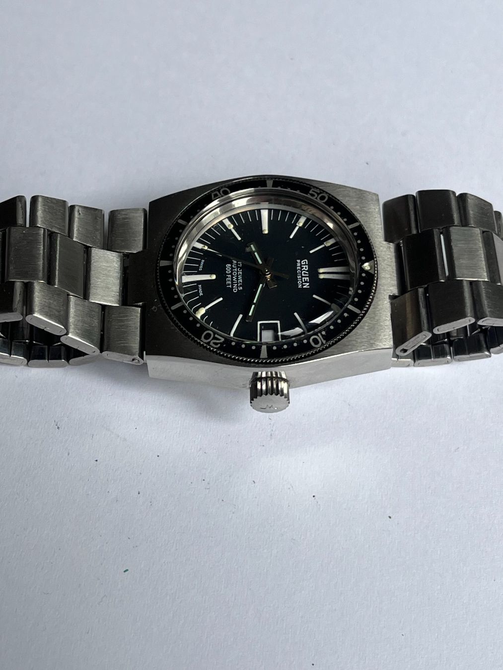 Orologi: Gruen Precision Autowind 600feet – Usato da Worblaufen venduto da chronyves 7