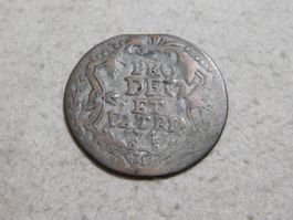 Kantonsmünze Zürich 1745 - 10 Schilling "Örtli", Silber, ss