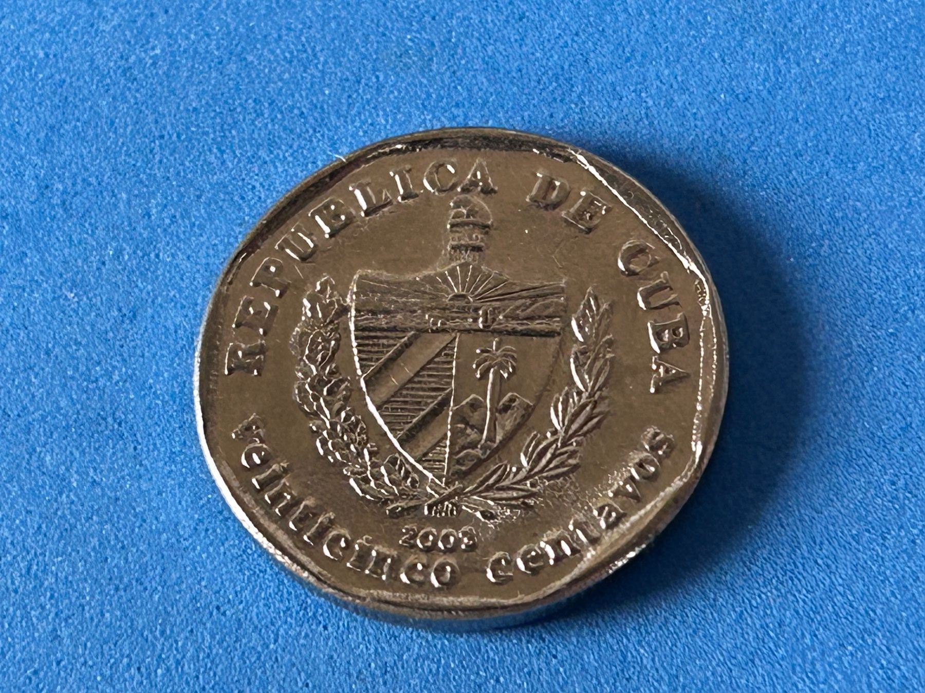 Tutti le monete: Cuba - 25 Centavos 2003 – Usato da Corcelles NE venduto da AJKader 1