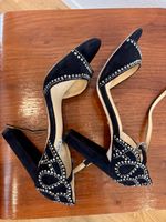 Schwarze Pumps Badgley Mischka Gr 39 mit Strass Steinen 👠✨