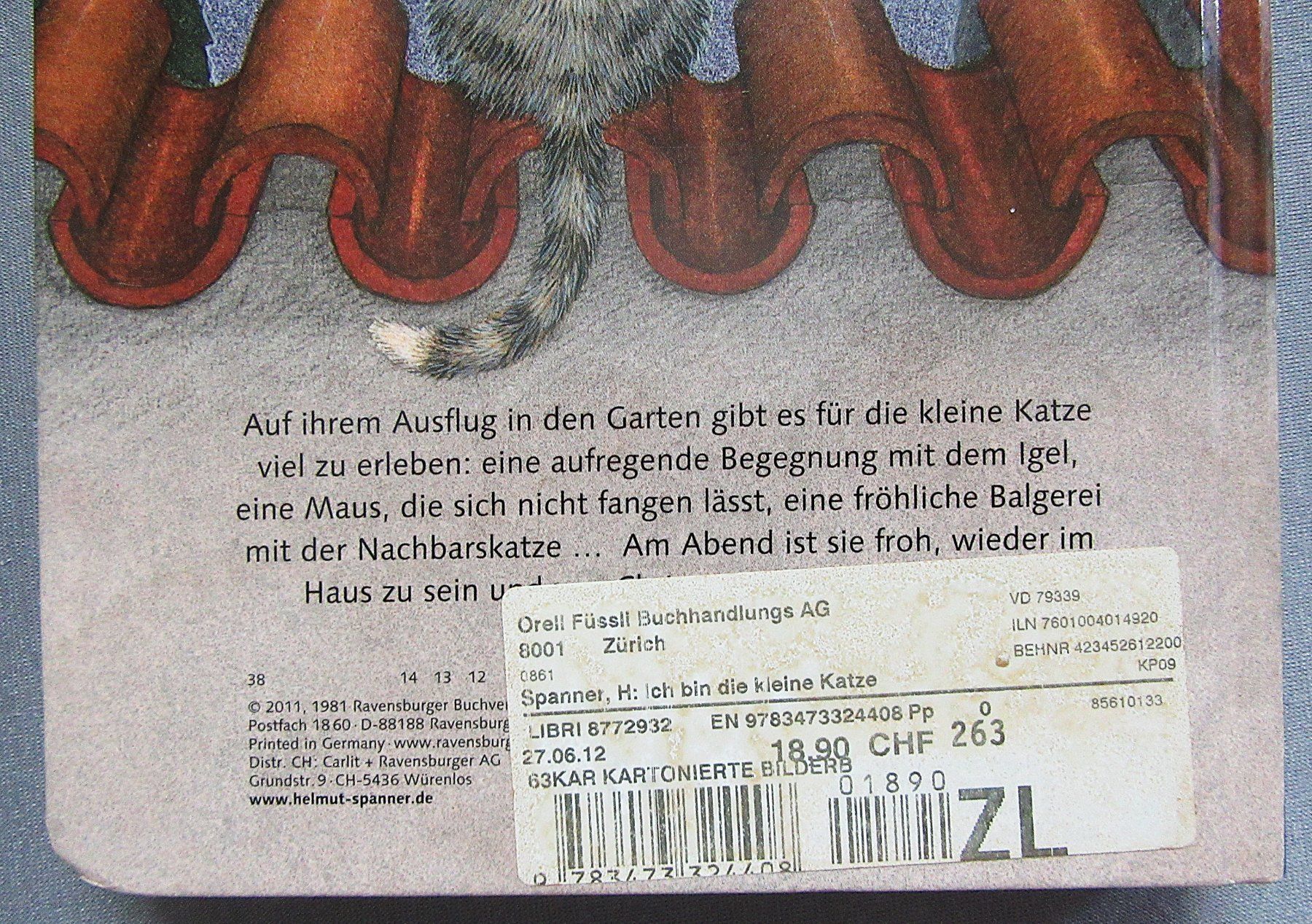 Libri: Ich bin die kleine Katze - Bilderbuch - kartonierte Seiten – Usato da Auenstein venduto da Padabimbim 1