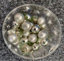 Weihnachtskugeln Silber klein