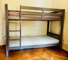 Kinder-Etagenbett «Pino» (grau) von MID.YOU