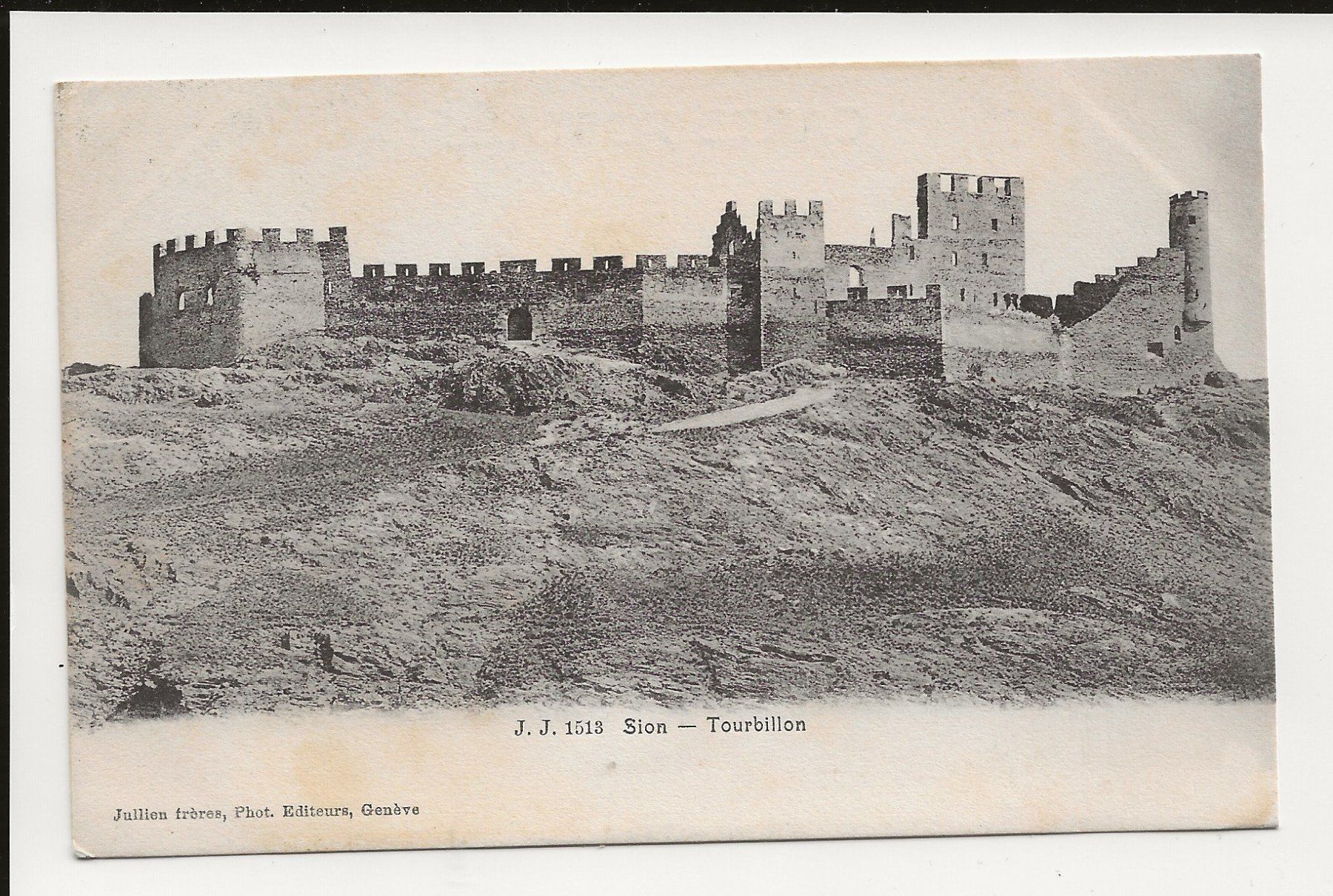 Cartoline postali: AK 1909 Sion - Tourbillon – Usato da Greifensee venduto da 315WDO