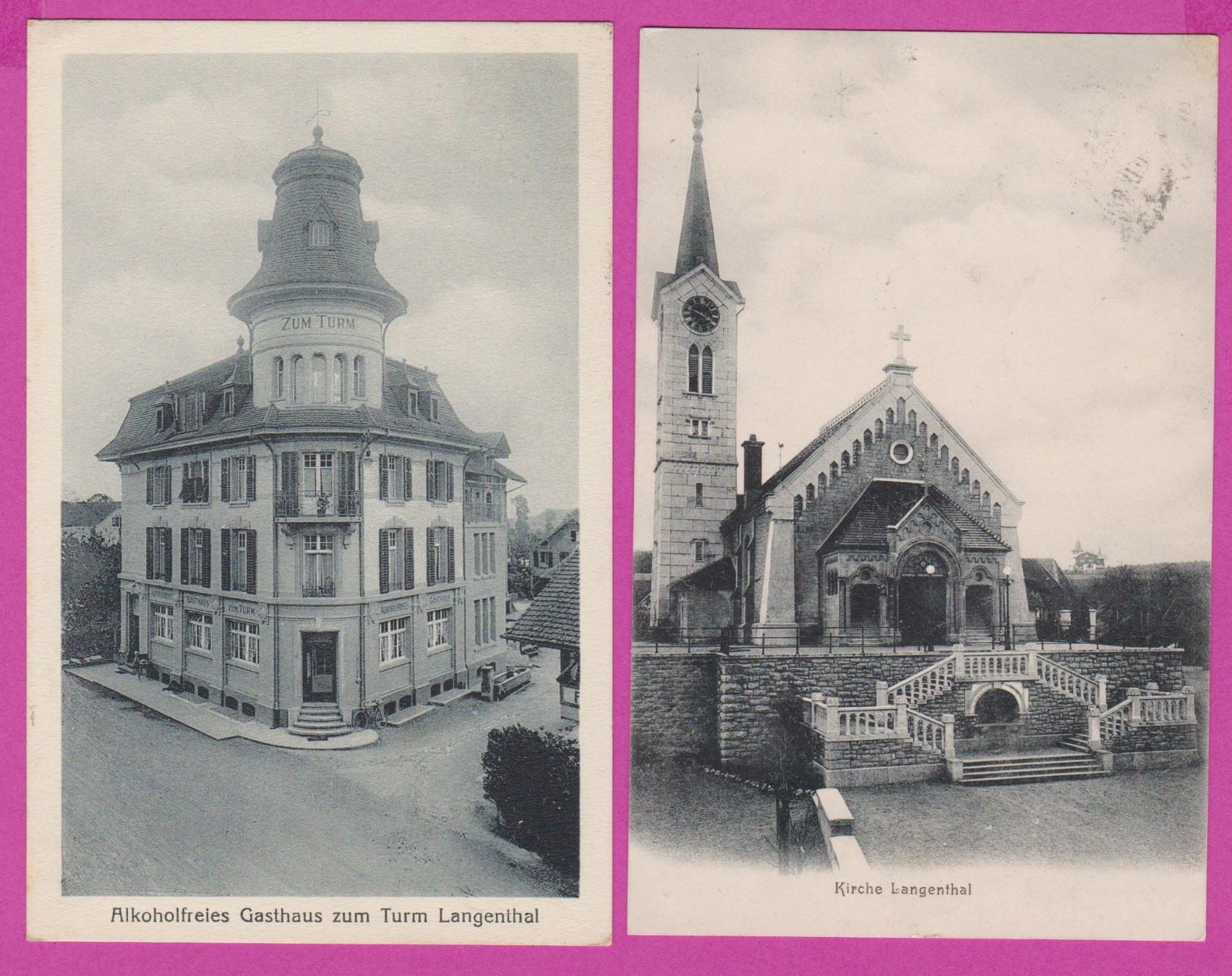 Cartoline postali: Langenthal BE  :   Lot von 7 alten Ansichtskarten – Usato da Vitznau venduto da Ropaku 4