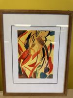 Aquarell nach Heinz-Peter Kohler "Inferno" 2001 gerahmt