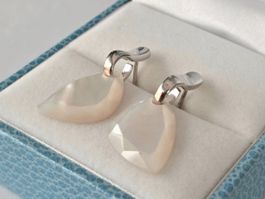 Silber 925 Ohrringe mit Perlmutter, elegant & zeitlos - Neu
