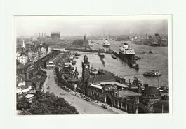 Ansichtskarte (Photo) Hamburg Hafen Landungsbrücken neuwerti