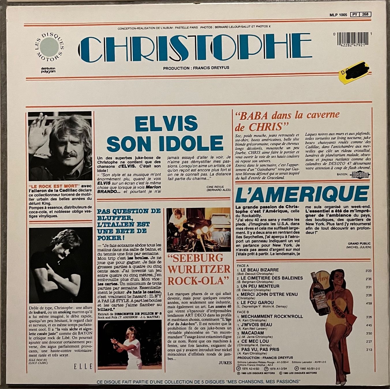 Schallplatten: CHRISTOPHE - MES CHANSONS, MES PASSIONS - 33 Tours – Gebraucht aus Bussigny von vinyl-pas-cher 1