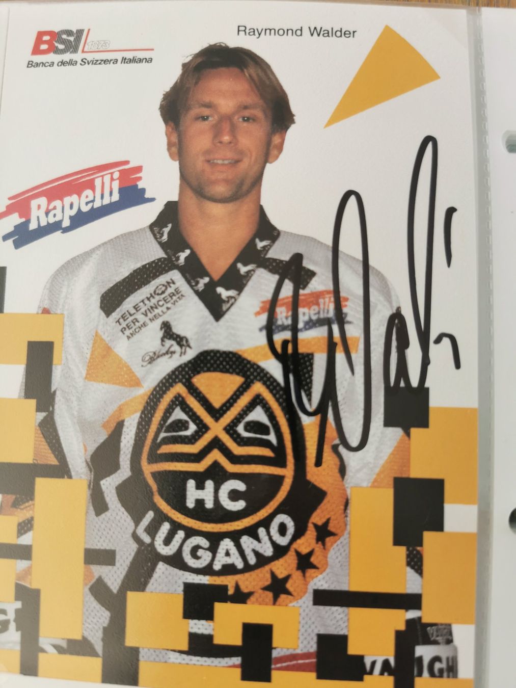 Autografi: Raymond Walder Autogrammkarte HC Lugano – Usato da Spiez venduto da wah_nzv9