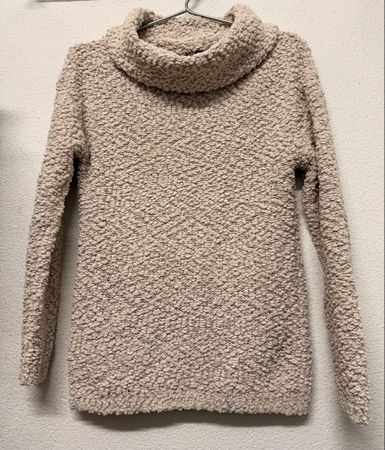 Kuschel-Rollkragenpullover von Comma, Beige, Grösse 36