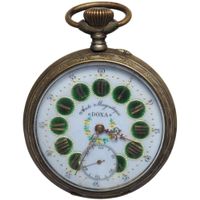 DOXA Eisenbahner-Taschenuhr um 1910er Jahren  Silber