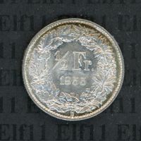 CHF___0.50 1955 stgl 50 Rappen