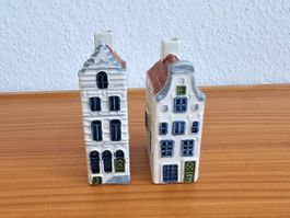 2 Keramik Amsterdam Singel Grachtenhäuser Deko Vintage